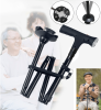Collapsible Adjustable Height Cane With LED Light Alert Button Walking Stick