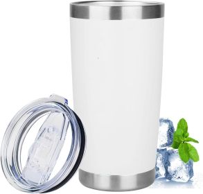 20oz Tumbler with Lid Stainless Steel Insulated Tumblers Travel Coffee Tumbler Bulk Double Wall Vacuum Insulated Water Cup Christmas Gifts for Women M