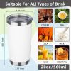20oz Tumbler with Lid Stainless Steel Insulated Tumblers Travel Coffee Tumbler Bulk Double Wall Vacuum Insulated Water Cup Christmas Gifts for Women M