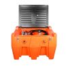 116 Gallon Diesel Poly Fuel Tank, Ratchet Strap Recesses, 15 GPM Fuel Pump, Lockable Lid, Reinforced Single Wall Design, TMG-DFT116