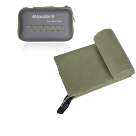 Camping Towels Super Absorbent, Fast Drying Microfiber Travel Towel, Ultra Soft Compact Gym Towel ,Sport Towel (Color: Army Green, size: M 50x100cm)