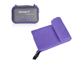 Camping Towels Super Absorbent, Fast Drying Microfiber Travel Towel, Ultra Soft Compact Gym Towel ,Sport Towel (Color: Purple, size: XXL 90x180cm)