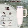 40oz V2 large capacity tumbler,  With Handle And Straw Lid
