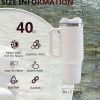 40oz V2 large capacity tumbler,  With Handle And Straw Lid