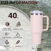 40oz V2 large capacity tumbler,  With Handle And Straw Lid
