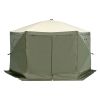 Pop Up Gazebo Tent, Pop-Up Screen Tent 6 Sided Canopy Sun Shelter with 6 Removable Privacy Wind Cloths & Mesh Windows