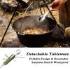 Multifunctional Outdoor Camping Portable Folding Tableware