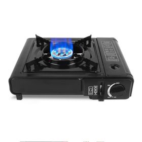 Camping Hiking Picnic Outdoor Cooker Portable Stove (Color: Black, Type: Stoves)