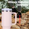 40oz V2 large capacity tumbler,  With Handle And Straw Lid