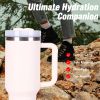 40oz V2 large capacity tumbler,  With Handle And Straw Lid
